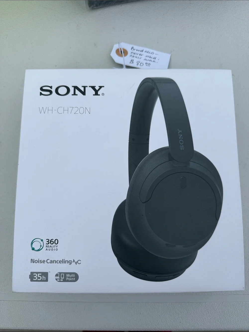 Sony WH-CH720N Wireless Over-Ear Headphones - Black